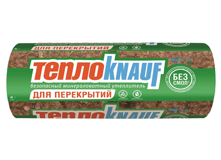 Утеплитель ТеплоКнауф Для Перекрытий 7380х1220х100 мм