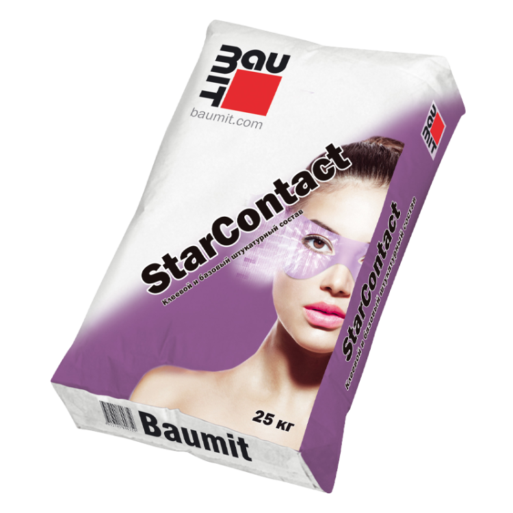 Baumit Клеевой и базовый штукатурный состав StarContact Winter 25кг/42 под