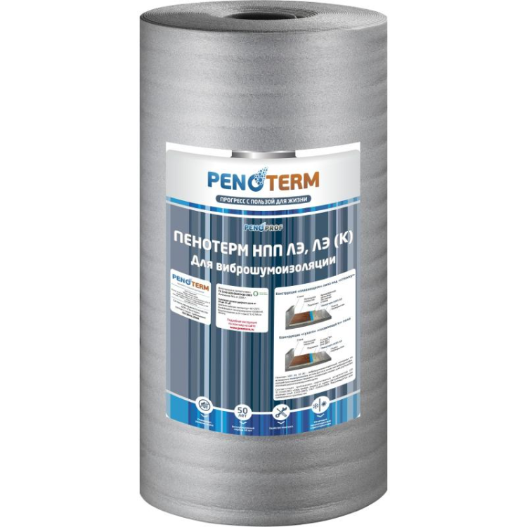 Вспененный полиэтилен Пенотерм НПП ЛЭ (Э) 2х1300х11