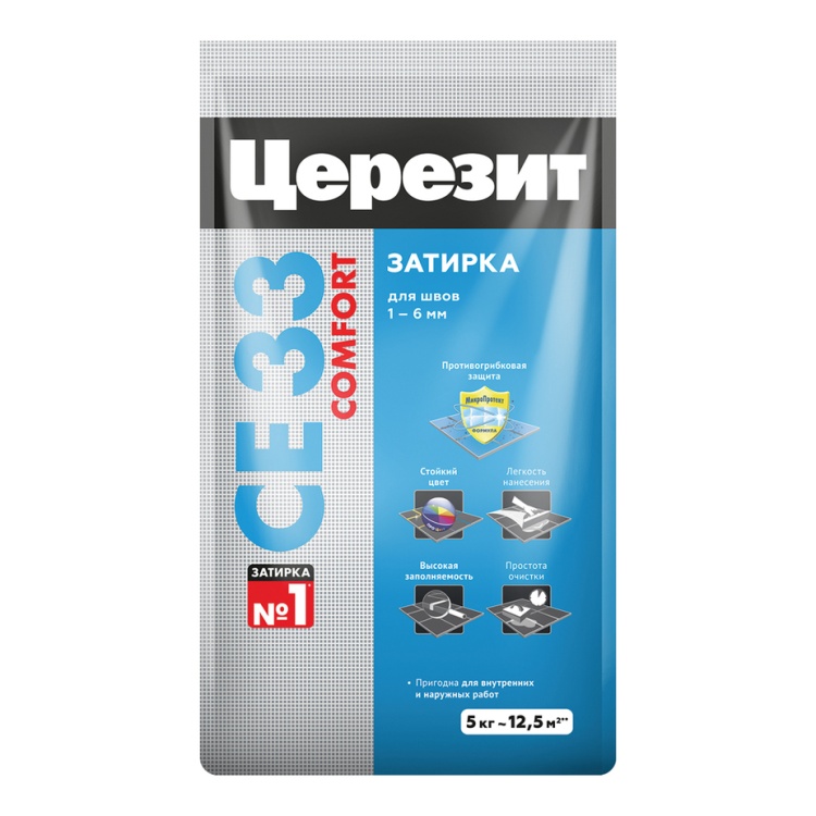 Ceresit № 01 СЕ33 Затирка белая 5кг