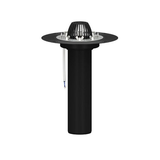 Воронка кровельная PLASTFOIL VORTEX с обогревом D=110мм, длина 350-450мм