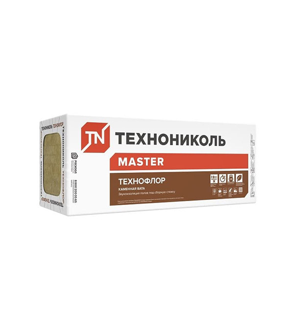 Утеплитель Технониколь ТехноФлор Стандарт 1200х600х50 мм, 6 шт. уп
